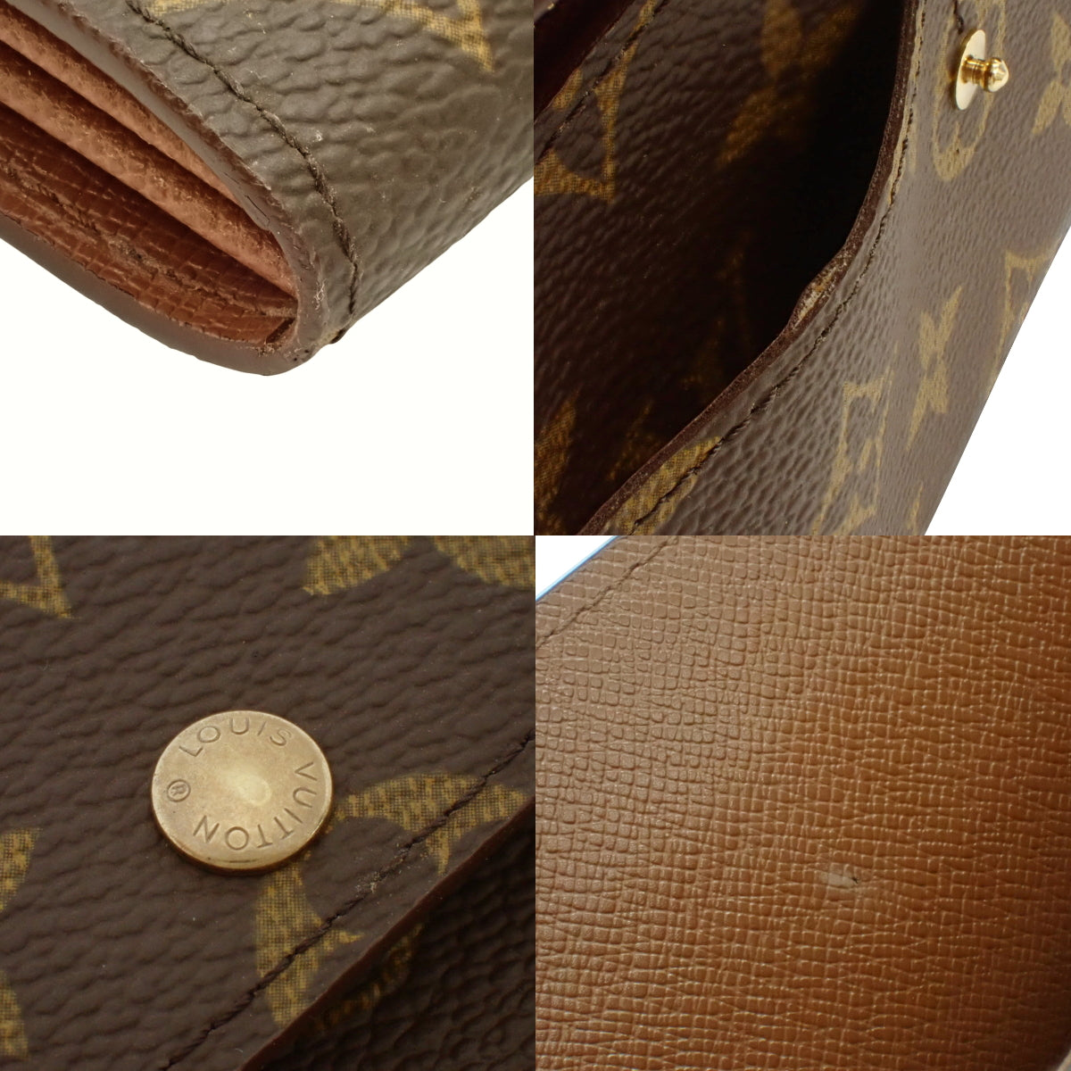 Monogram 手拿包 Porte Monnaie Credit 棕色 M61725