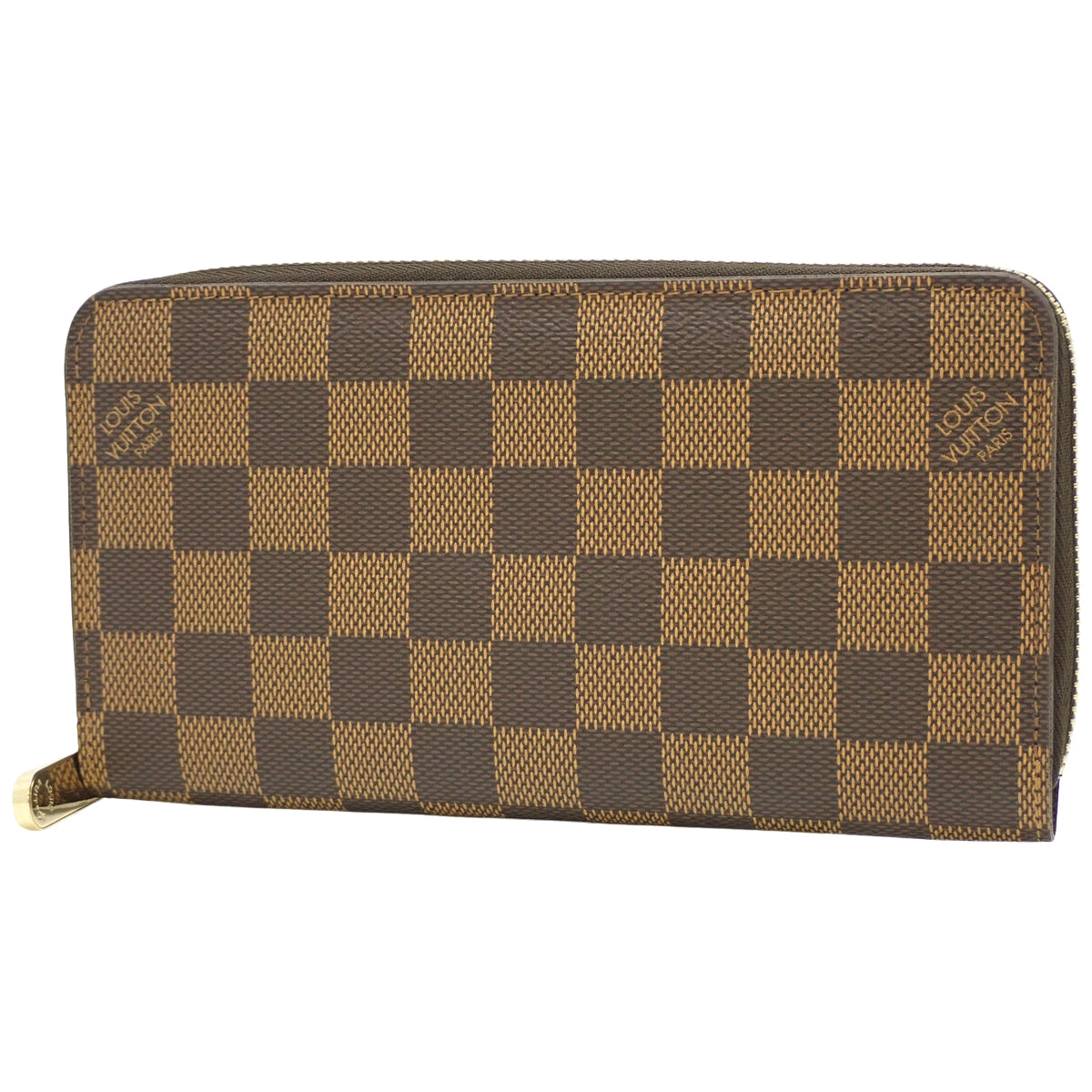 Damier Ebene Zippy Wallet Damier帆布 棕色 N60015