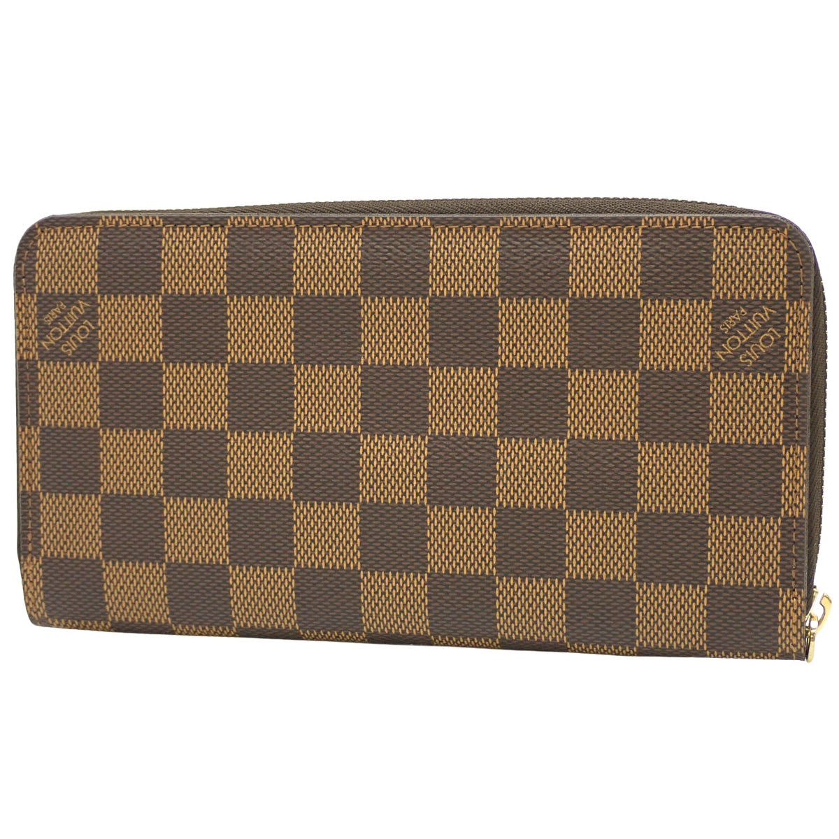 Damier Ebene Zippy Wallet Damier帆布 棕色 N60015