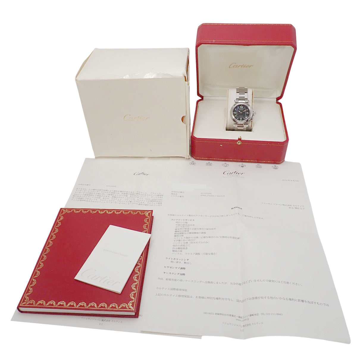 Pasha C W31043M7 不锈钢黑色男士自动腕表