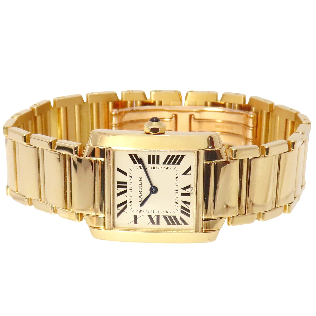 Tank Française MM W50003N2 YG Off-White Quartz Unisex