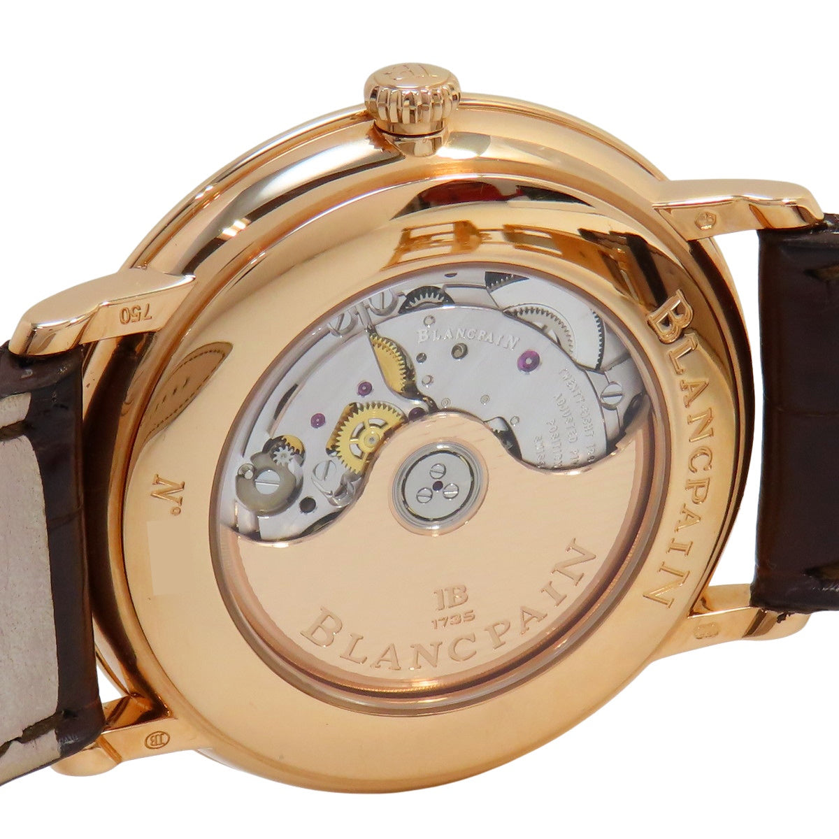 Villeret Ultra Slim 6651-3642-55B RG/Leather Opaline Automatic Men's Watch