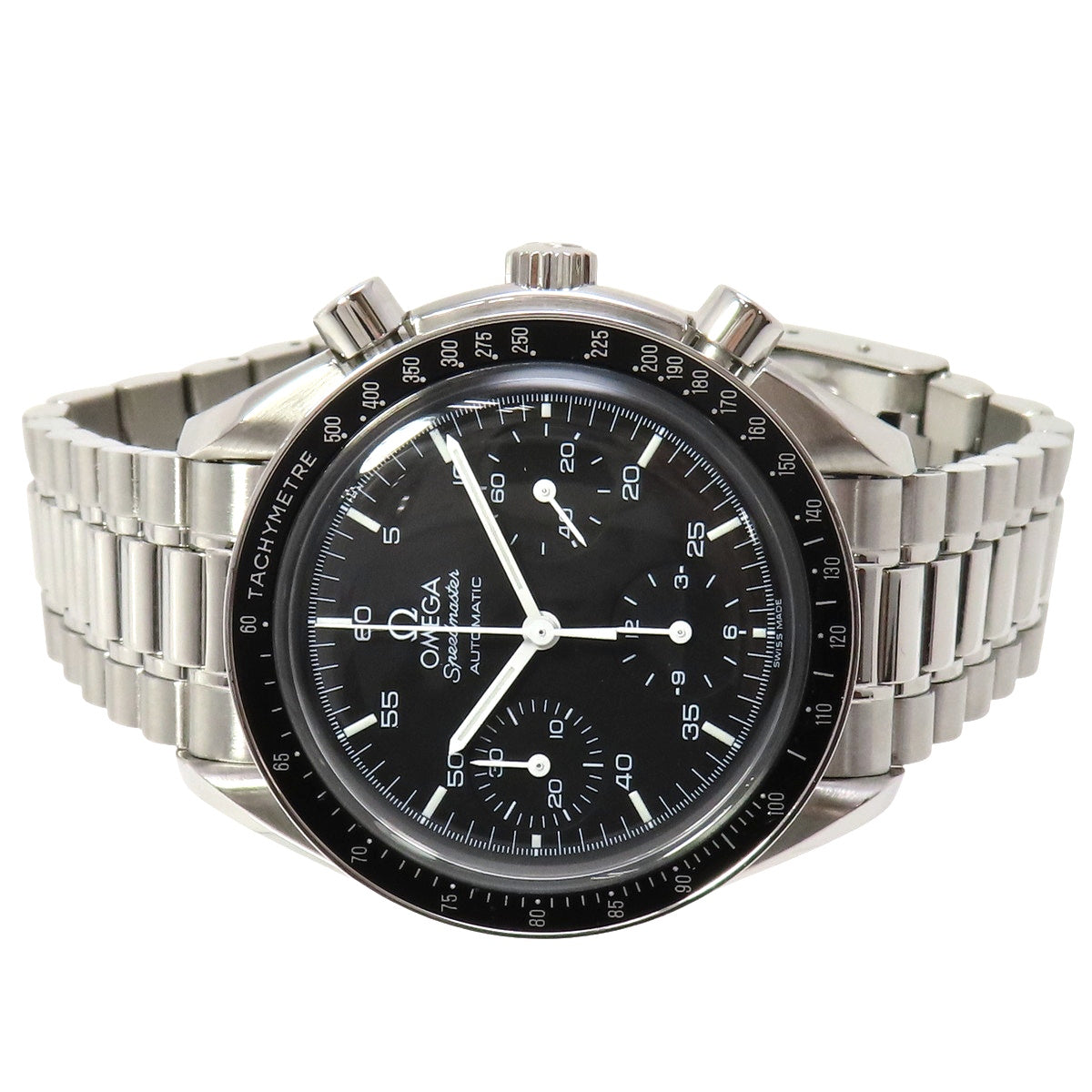 Speedmaster 3510.50.00 SS Black Automatic Men's