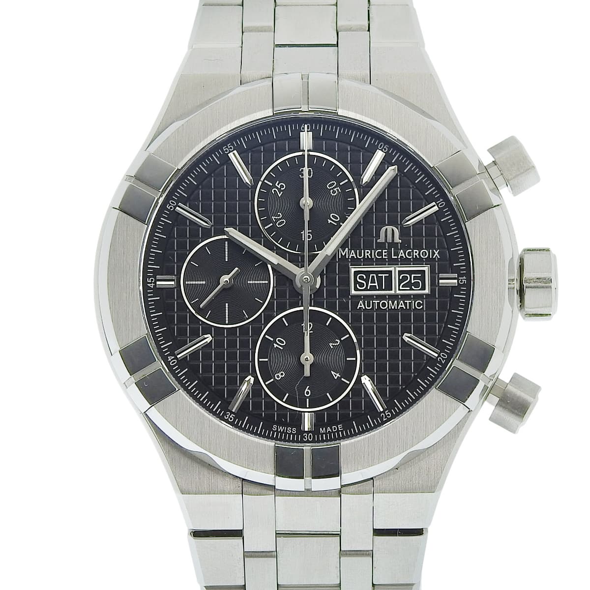 アイコン オートマティック AI6038-SS002-330-1 SS ブラック 自動巻き メンズ