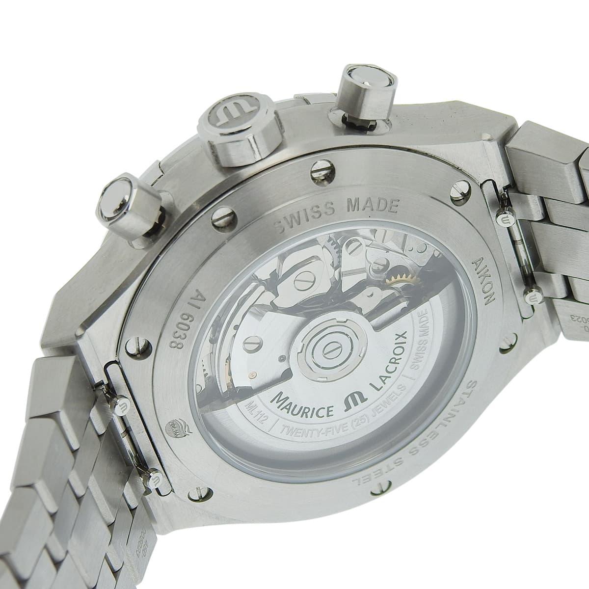 アイコン オートマティック AI6038-SS002-330-1 SS ブラック 自動巻き メンズ