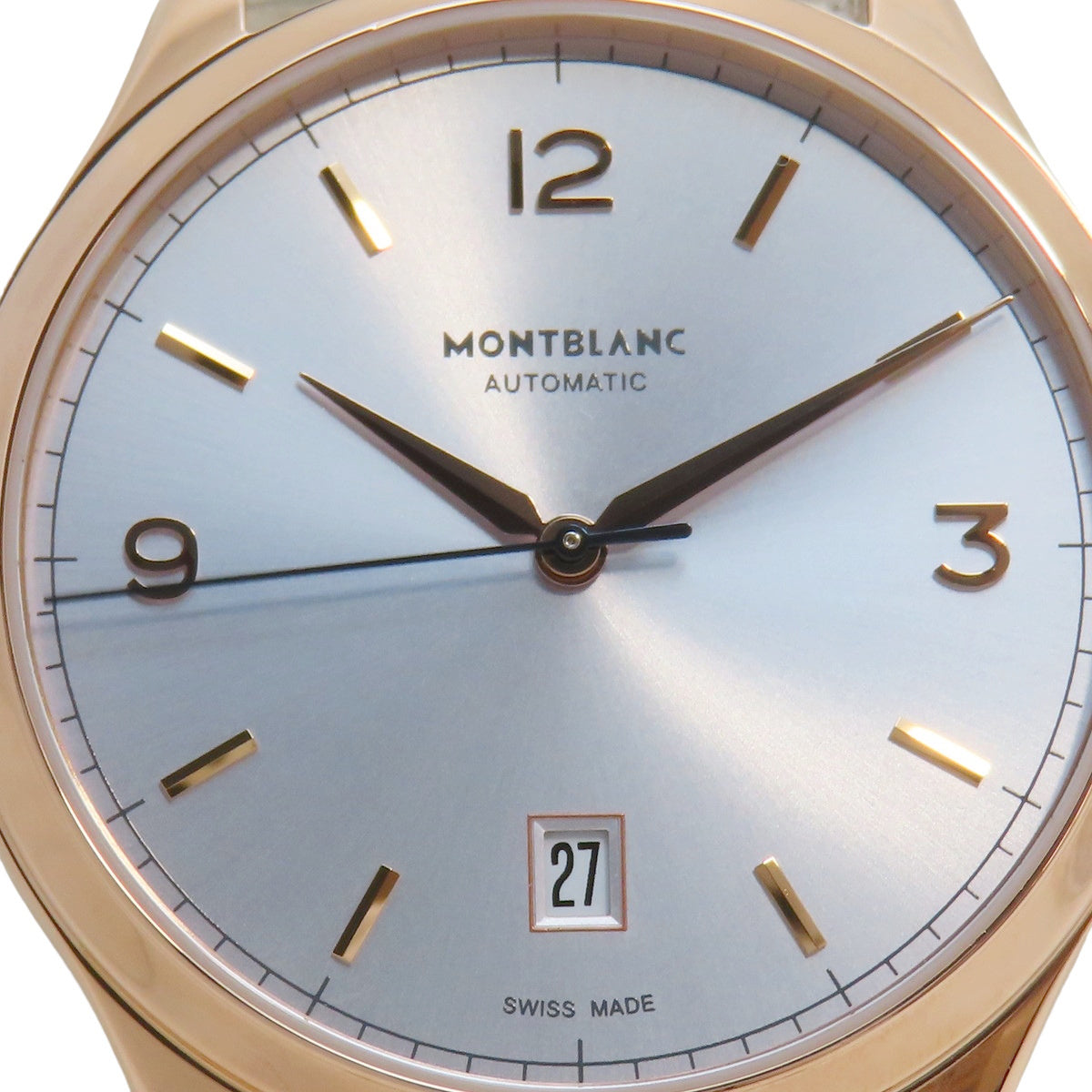 Heritage Chronometry Automatic PG/Leather Silver Automatic Men's