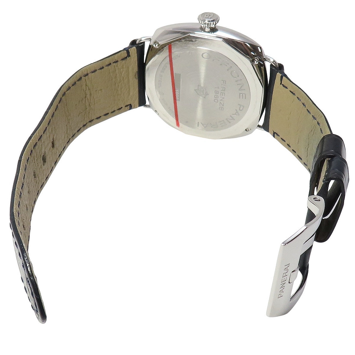 Radiomir Base Logo 3 Days PAM00753 SS/Leather Black Manual Winding