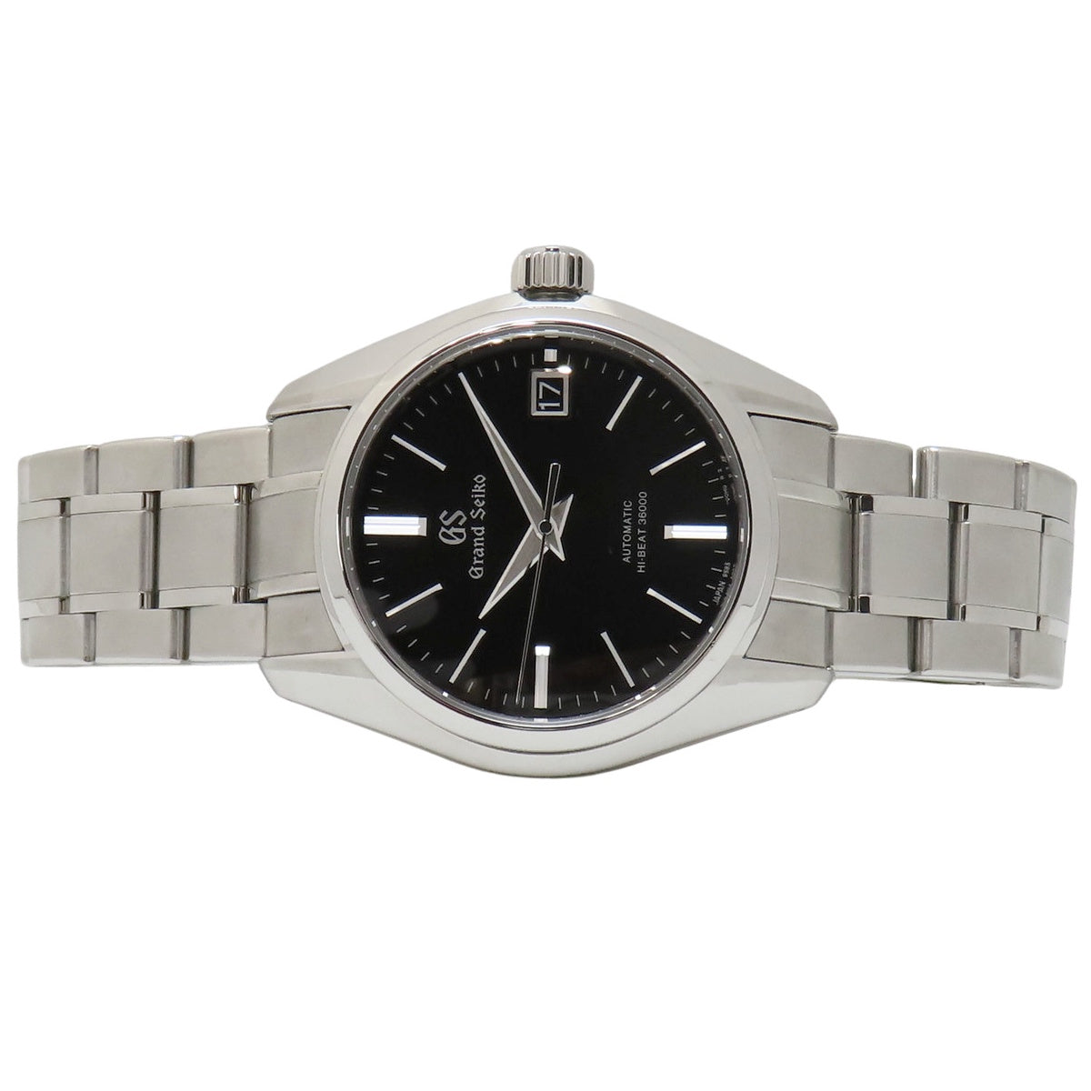 机械高频36000 SBGH205 SS黑色自动男士腕表