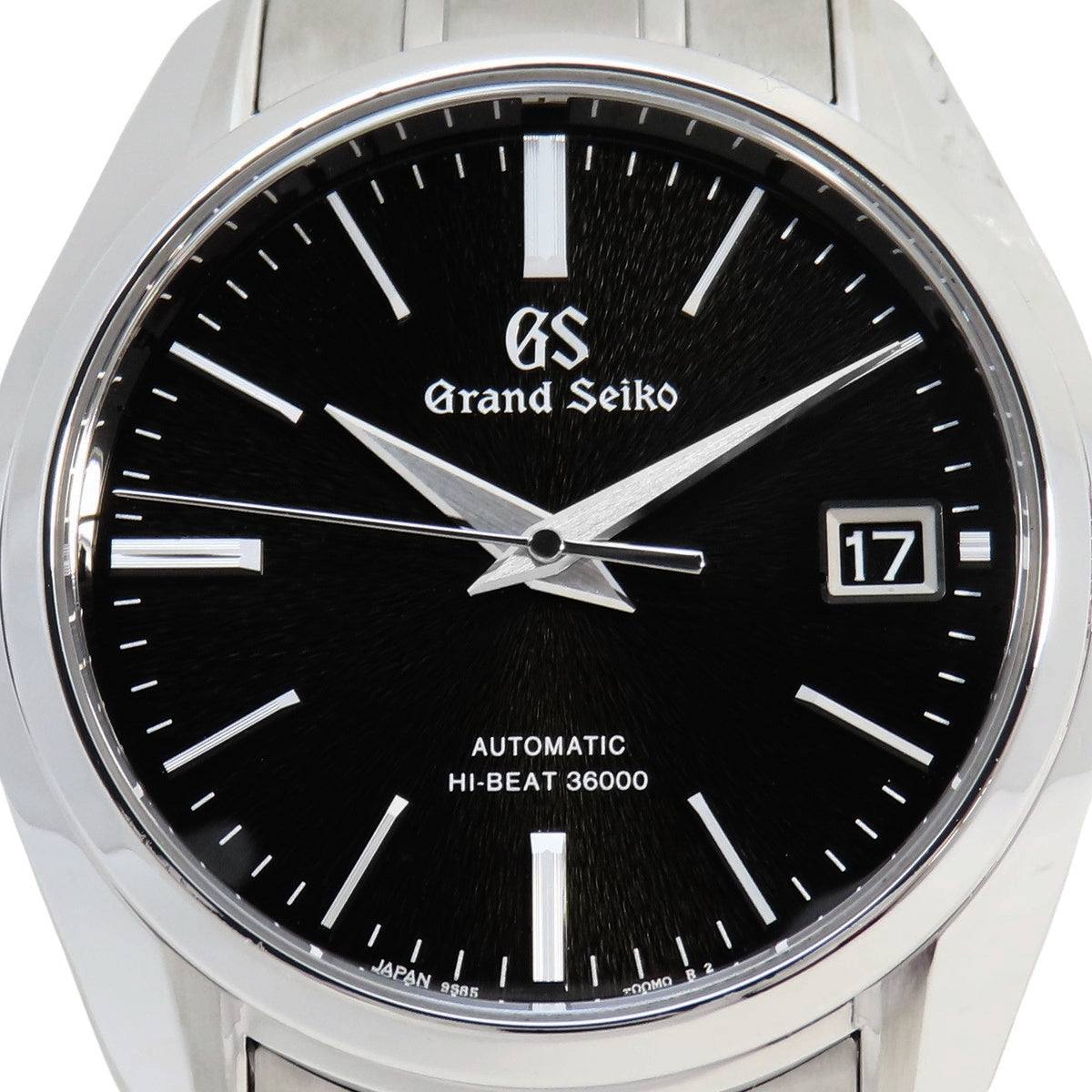 机械高频36000 SBGH205 SS黑色自动男士腕表