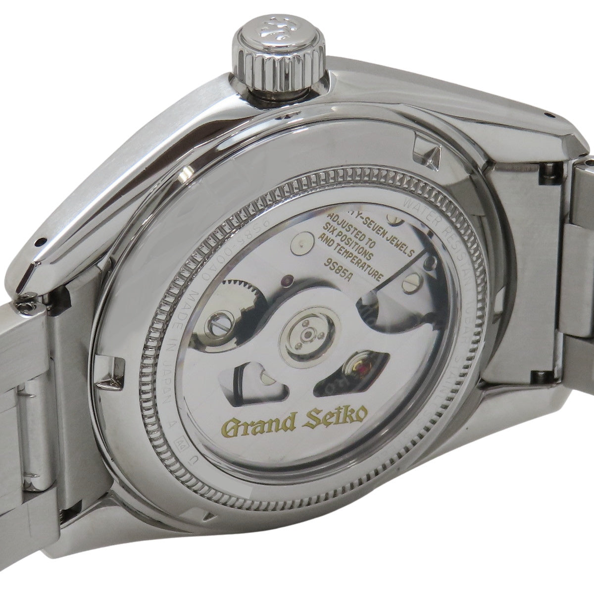 机械高频36000 SBGH205 SS黑色自动男士腕表