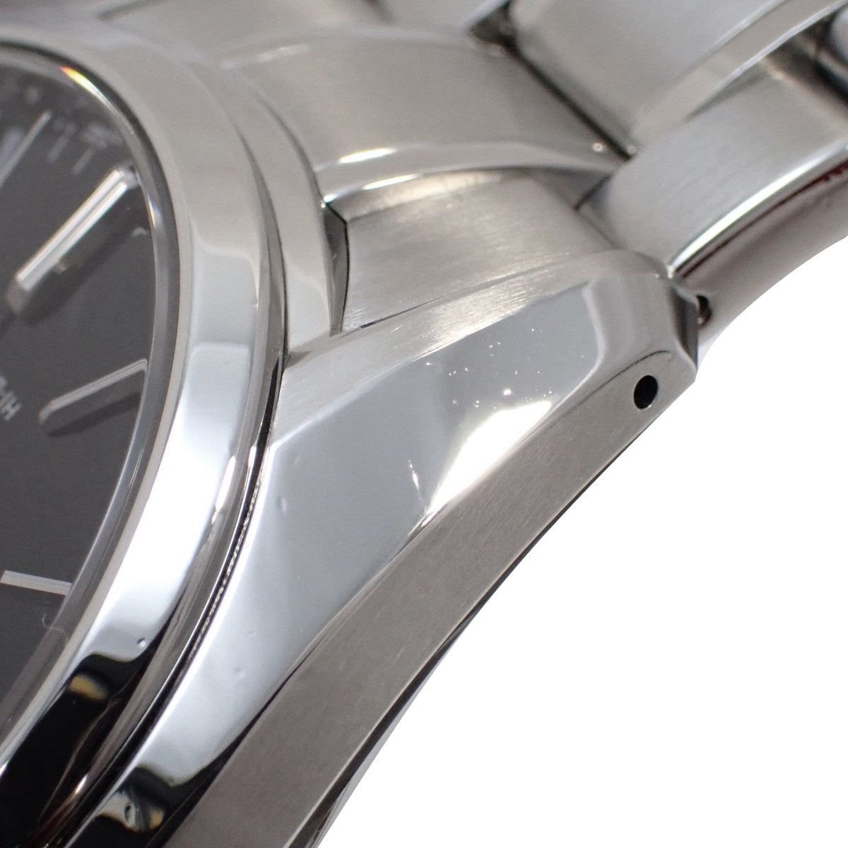 机械高频36000 SBGH205 SS黑色自动男士腕表