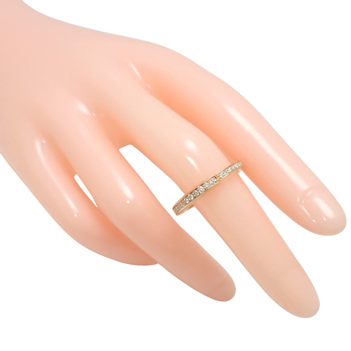 蒂芙尼 (Tiffany) 镶钻岩石戒指,钻石,D0.36,粉金,18K 金