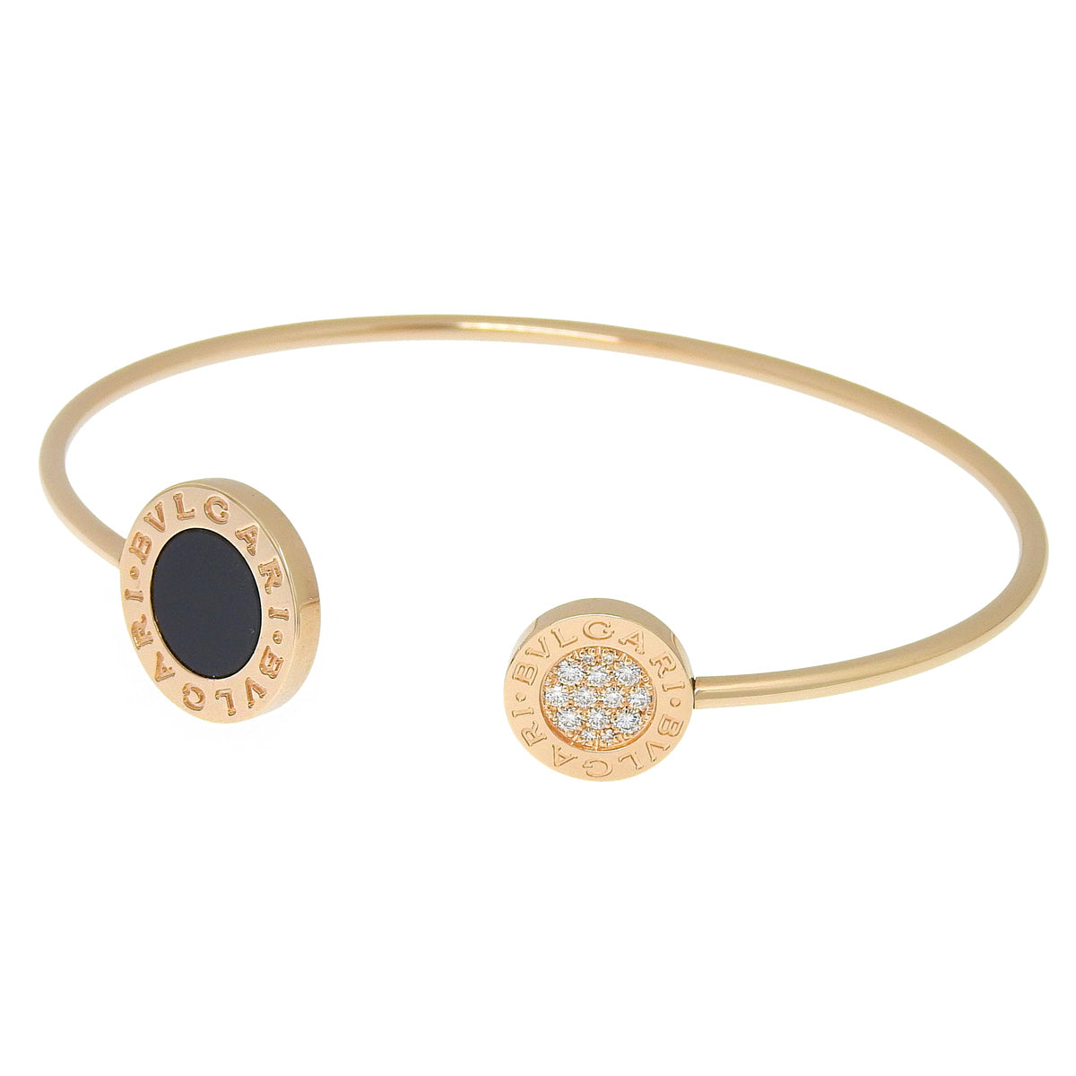 18K玫瑰金缟玛瑙/钻石手链