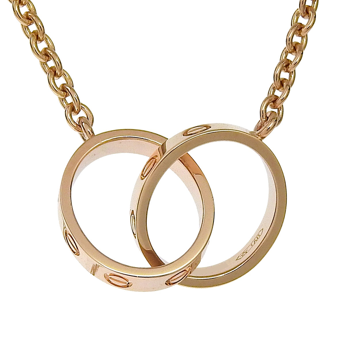 LOVE ネックレス ピンクゴールド K18PG