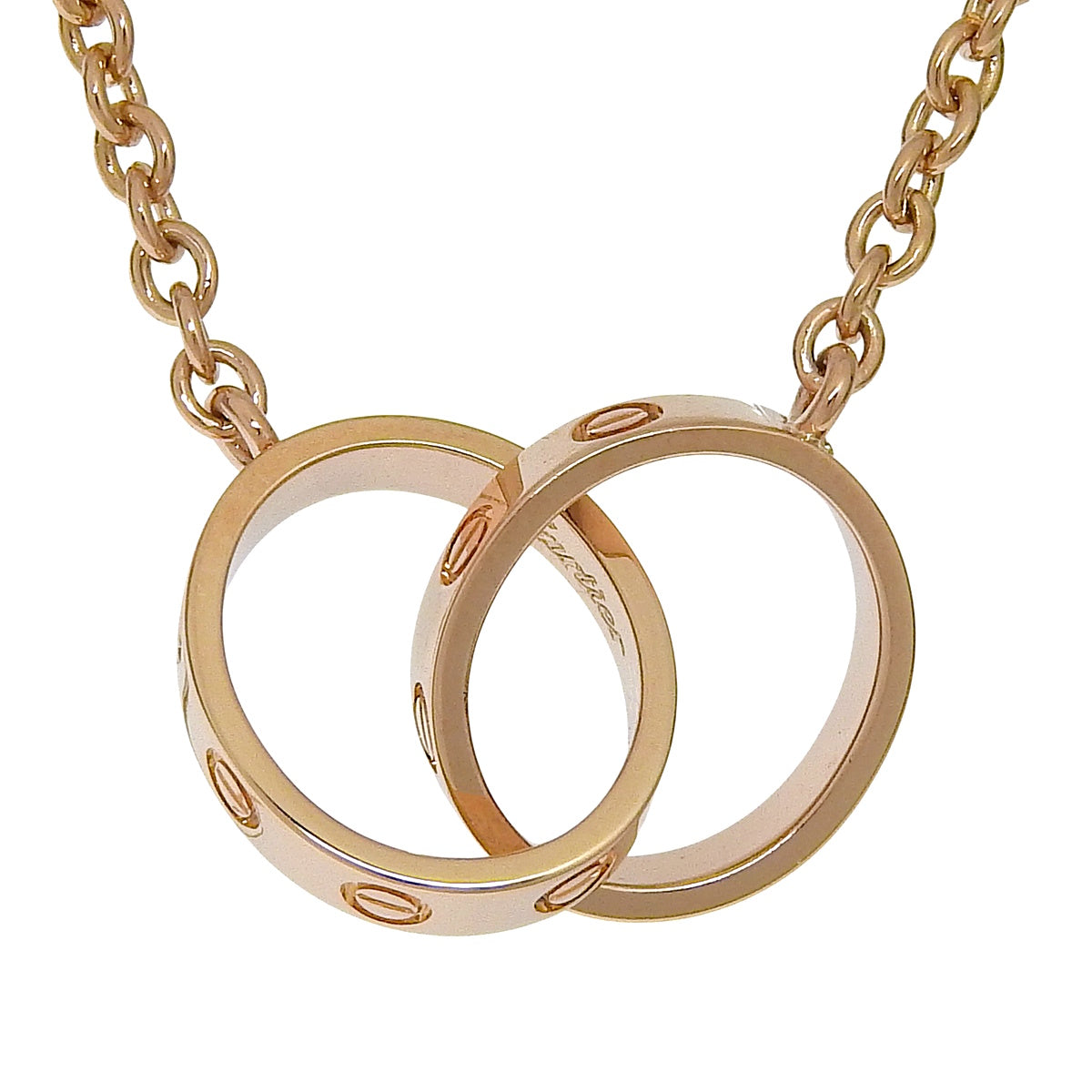 LOVE ネックレス ピンクゴールド K18PG