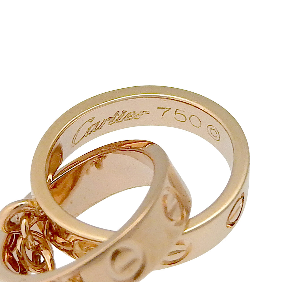 LOVE 项链 粉金 K18PG