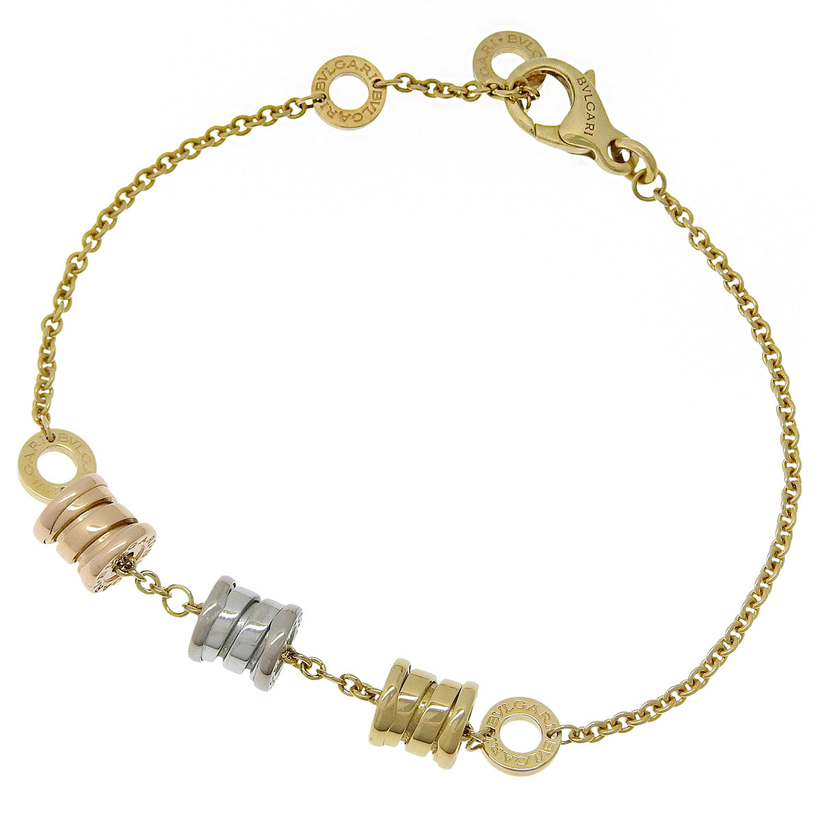 B.zero1 Element 手镯,黄金、白金和玫瑰金(18K)材质