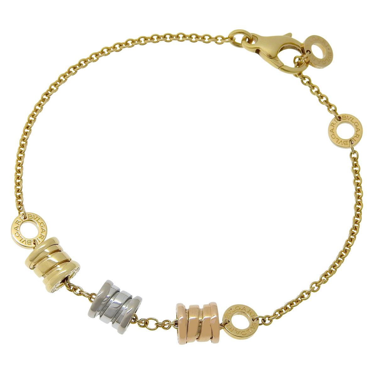 B.zero1 Element 手镯,黄金、白金和玫瑰金(18K)材质