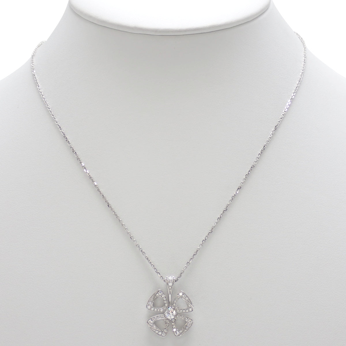 フィオレヴァー ネックレス ダイヤモンド ホワイトゴールド K18WG