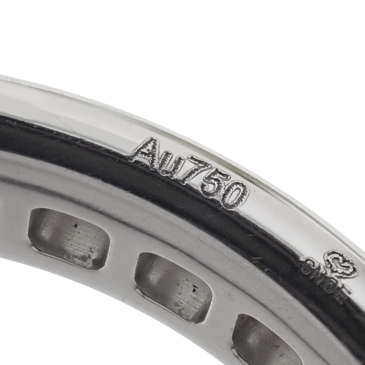 三位一体戒指 全钻 钻石 白金 K18WG