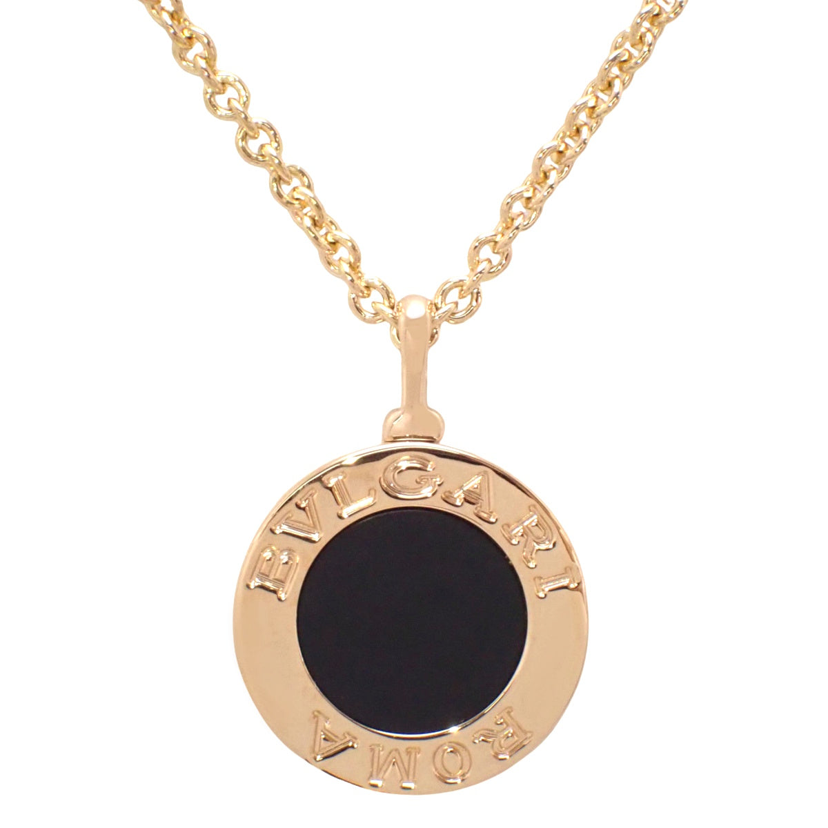 Bulgari Bulgari Necklace, Diamond/Onyx, Pink Gold (K18PG)