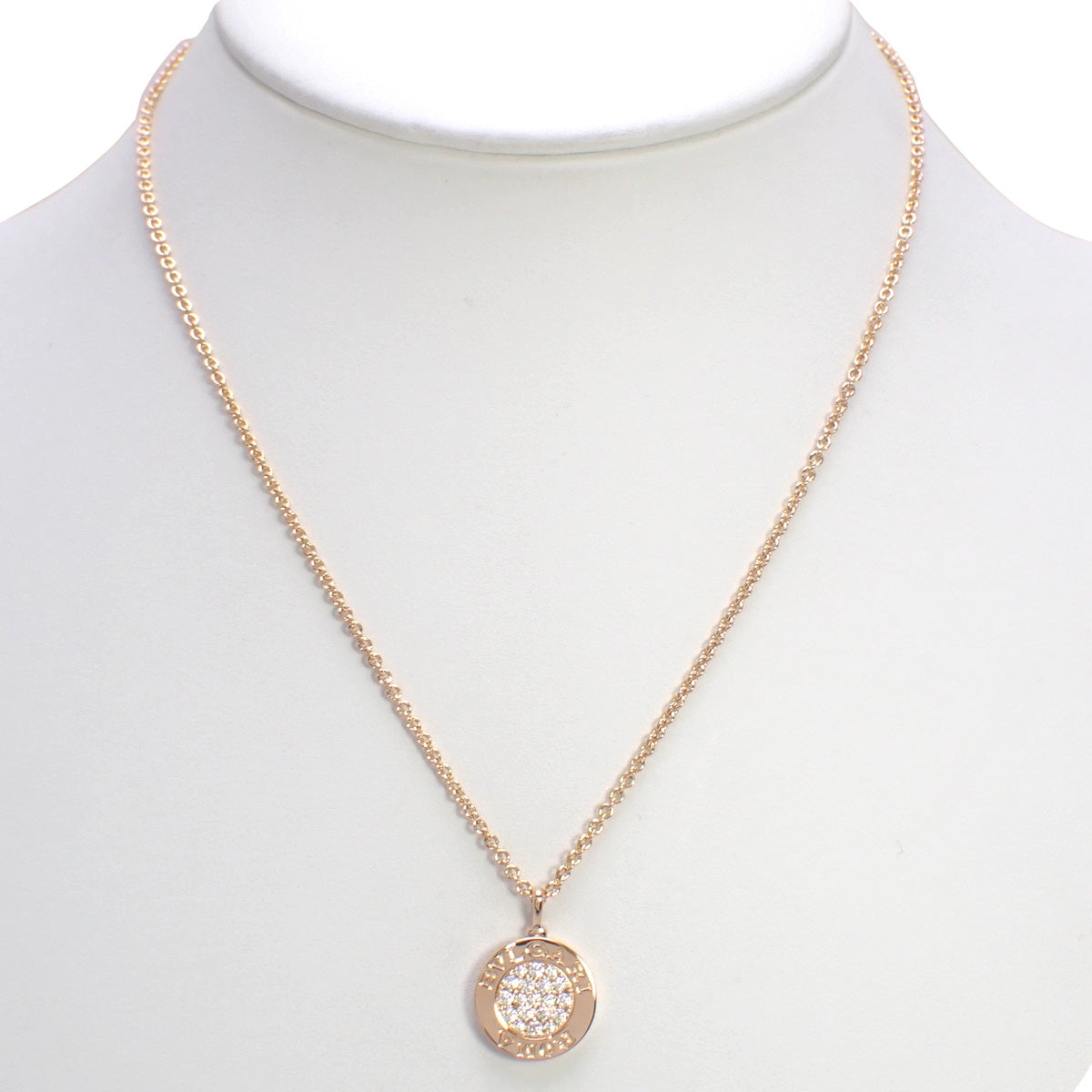 Bulgari Bulgari Necklace, Diamond/Onyx, Pink Gold (K18PG)
