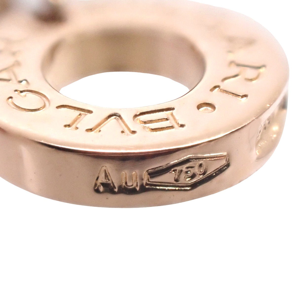 宝格丽 (BVLGARI) 钻石/缟玛瑙粉金项链 K18PG