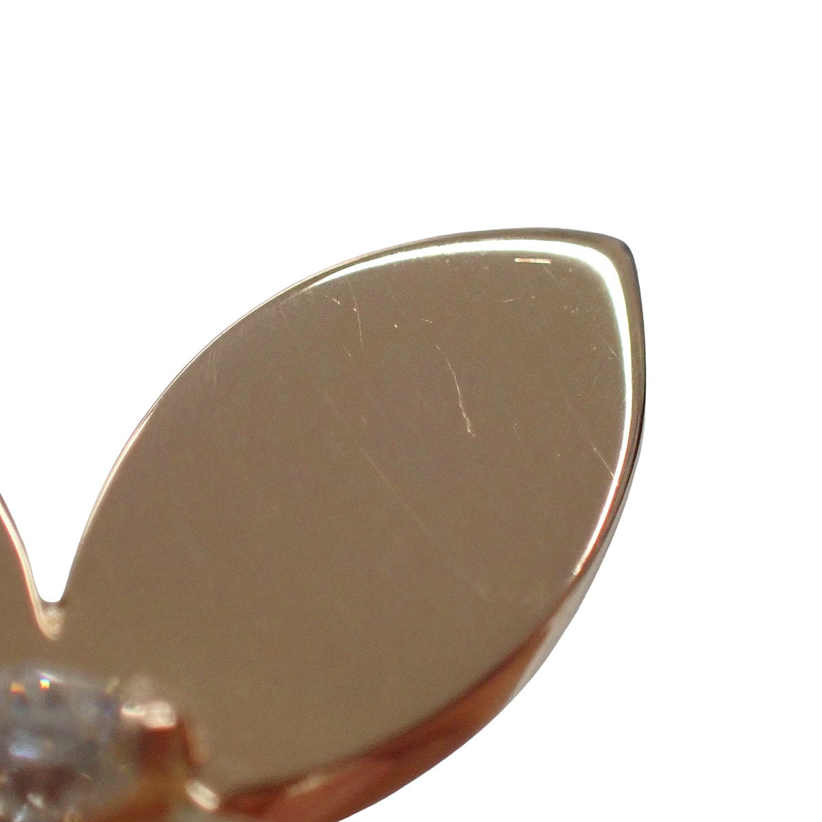 Mini Butterfly Stud Earrings, Diamond, Pink Gold (K18PG)