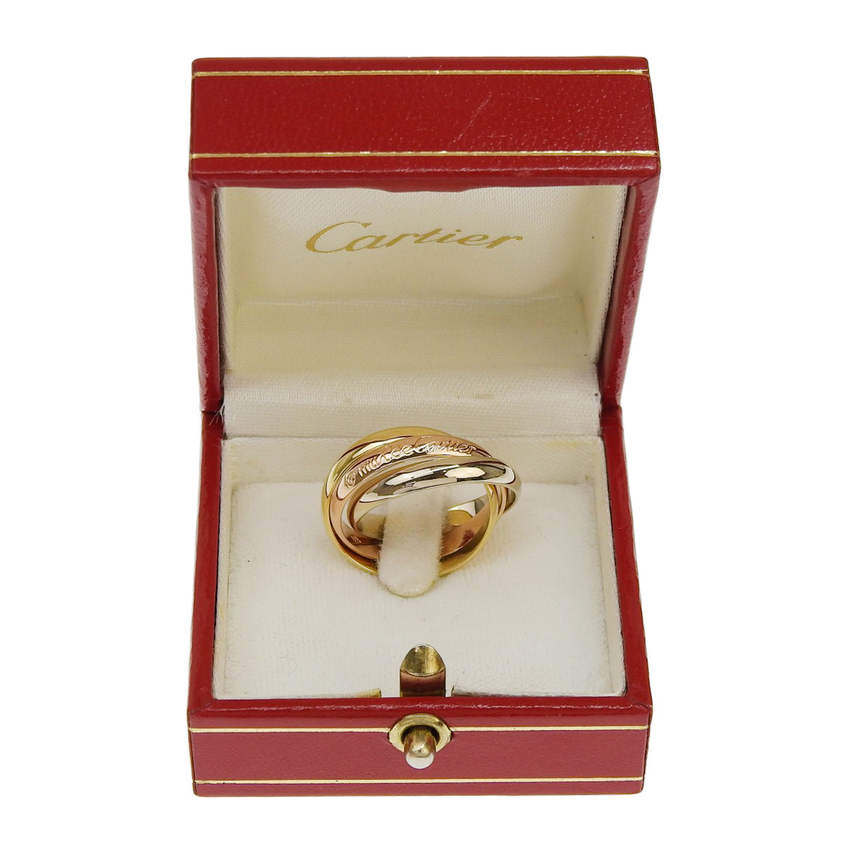 卡地亚三重戒指 K18PG K18YG K18WG
