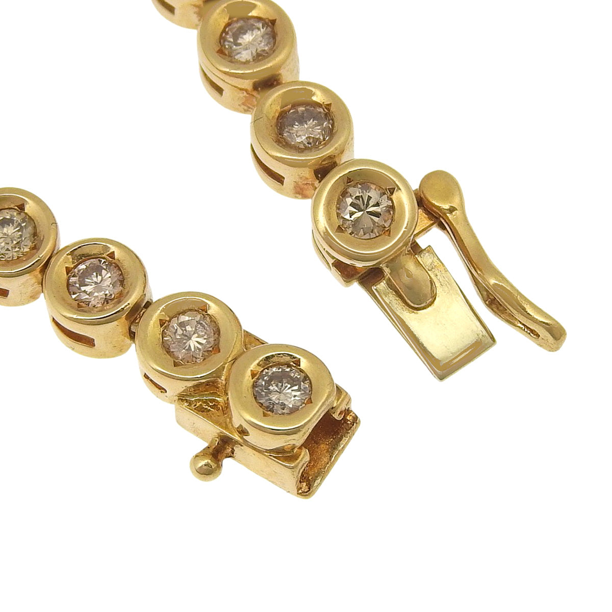 ダイヤモンド テニスブレスレット D2.04 イエローゴールド K18YG