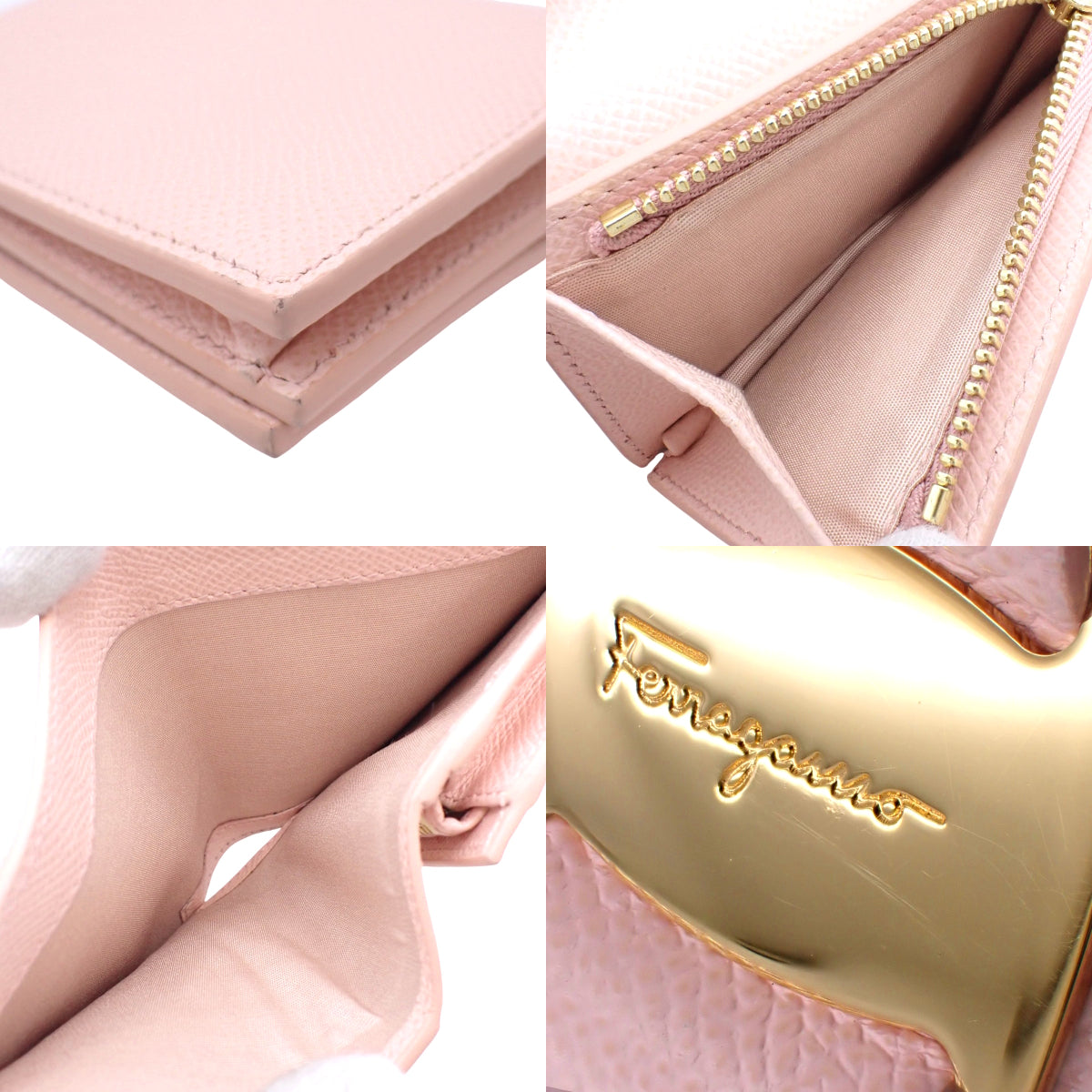 Vara Ribbon 双折钱包,皮革,粉色,22D515