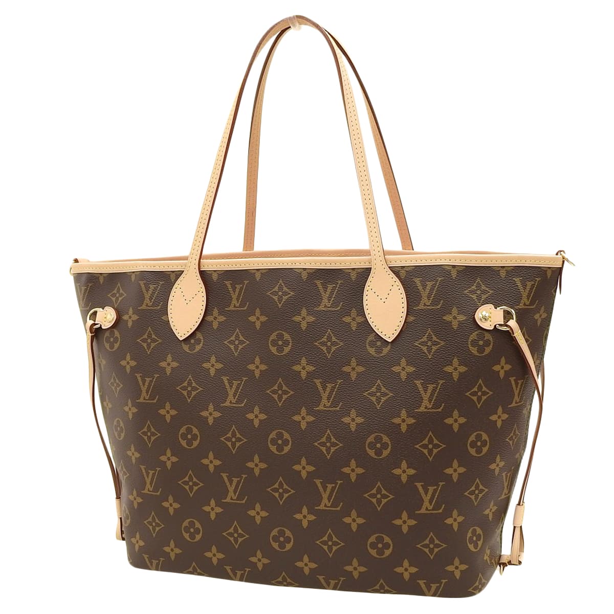 Monogram Neverfull Inside Out MM Monogram Canvas Rose Pondicherry M12096