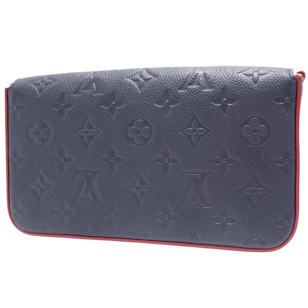Monogram Empreinte Pochette Felicie, Marine Rouge M64099