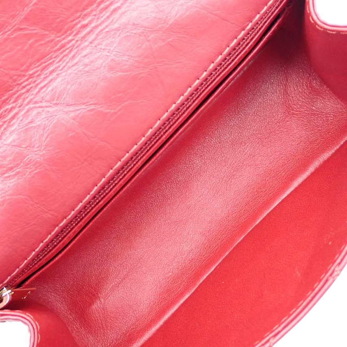 2.55/Matelasse 链条单肩包 小牛皮 红色 AS0874