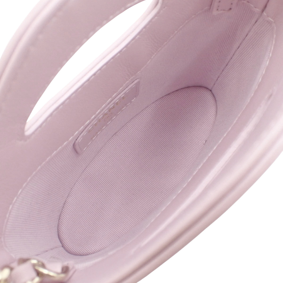 マトラッセ ココマーク ミニチェーンショルダーバッグ ラムスキン ライトパープル AP3924