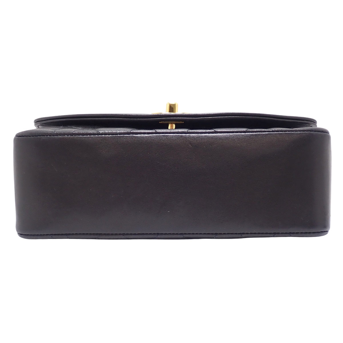 Matelasse Diana 22 Chain Shoulder Bag, Lambskin, Black