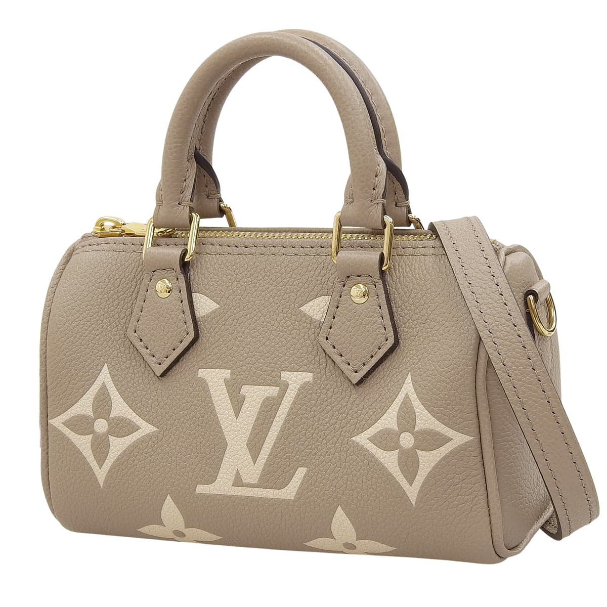 Monogram Empreinte Nano Speedy Tourterelle 灰色奶油色 M82890