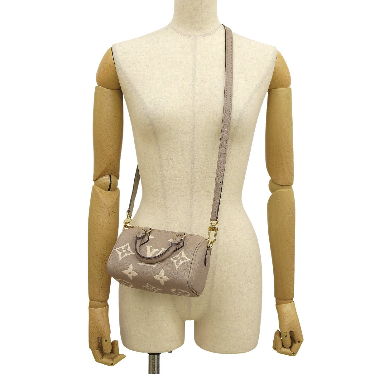 Monogram Empreinte Nano Speedy Tourterelle Gray Cream M82890