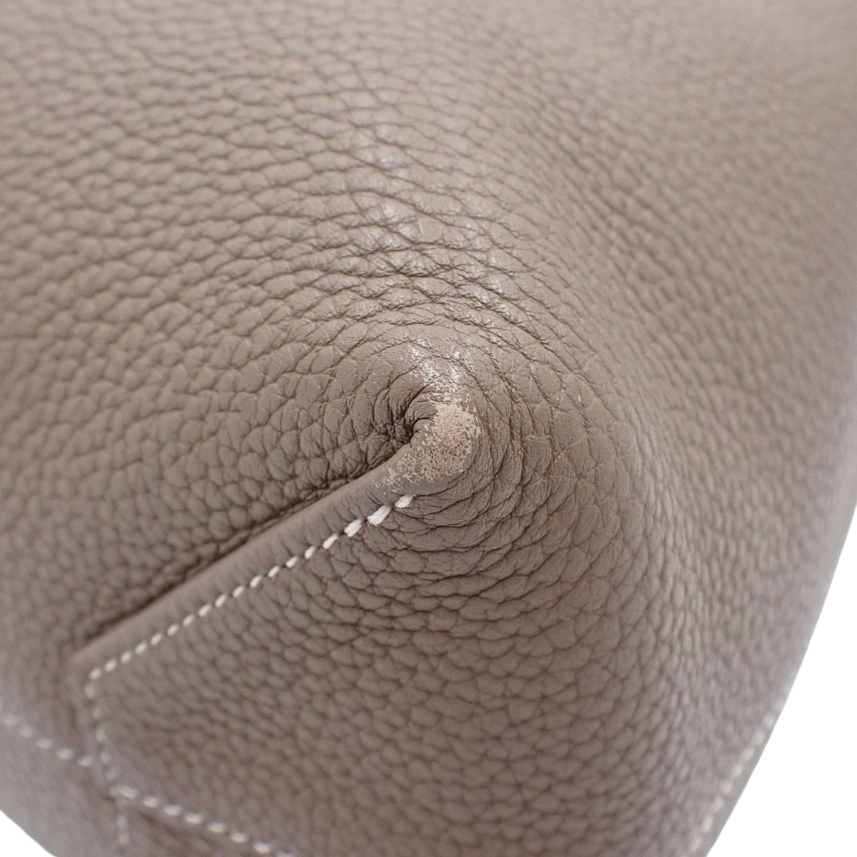 Double Sens 45,Taurillon Clemence皮革,Ebène(乌木色)和Etoupe(灰褐色),□O刻印。