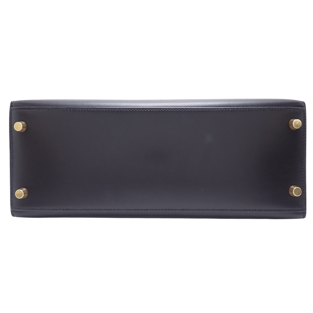 Kelly 28 (Exterior Stitched) Box Calfskin, Black, Gold Hardware, 〇Z Stamp
