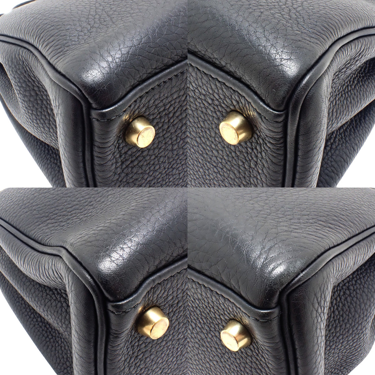 凯莉28(内缝)Taurillon Clemence皮革 黑色 金色五金件 □K刻印