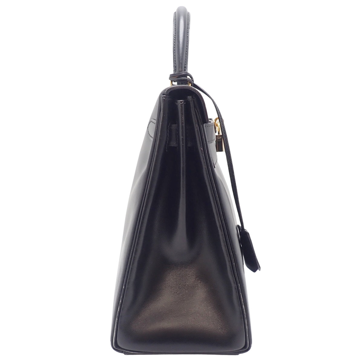 Kelly 32 (inner-stitched) Box Calf Black Gold Hardware 〇V stamp