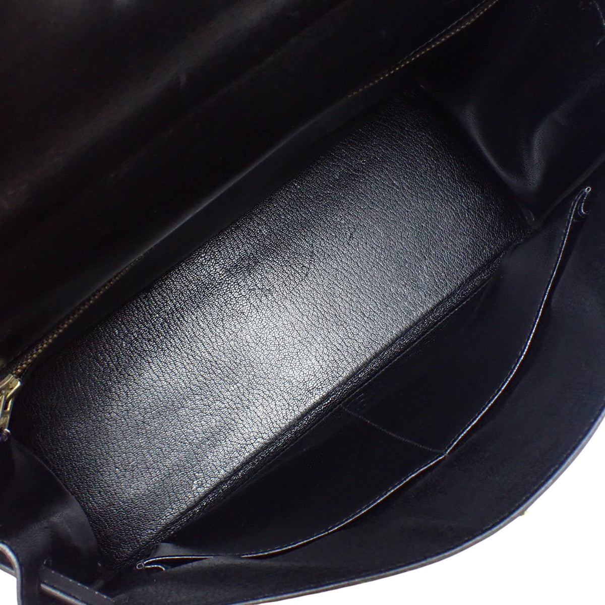 Kelly 32 (inner-stitched) Box Calf Black Gold Hardware 〇V stamp