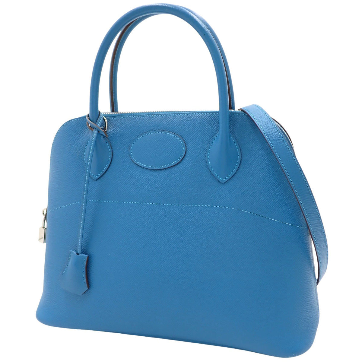 Bollide 31, Epsom calfskin, palladium hardware, Mykonos, silver hardware, □O stamp.