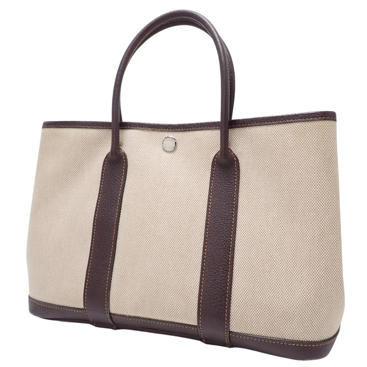 ガーデンパーティTPM トワルアッシュ ブッフル パラジウム金具 アイボリー ダークブラウン シルバー金具 □N刻印