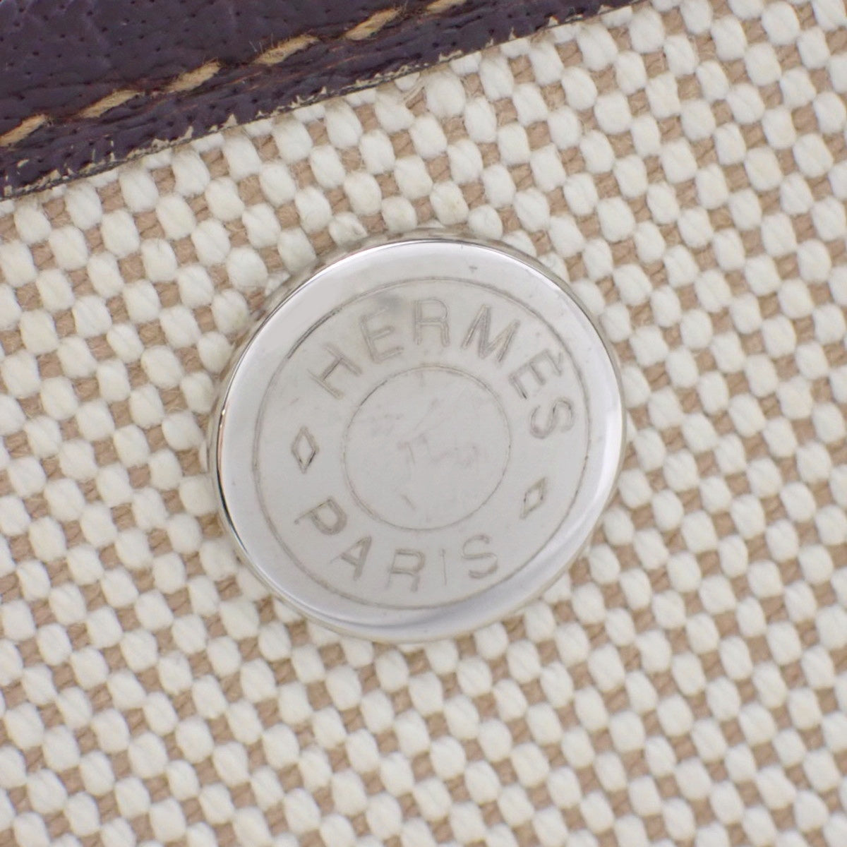 ガーデンパーティTPM トワルアッシュ ブッフル パラジウム金具 アイボリー ダークブラウン シルバー金具 □N刻印