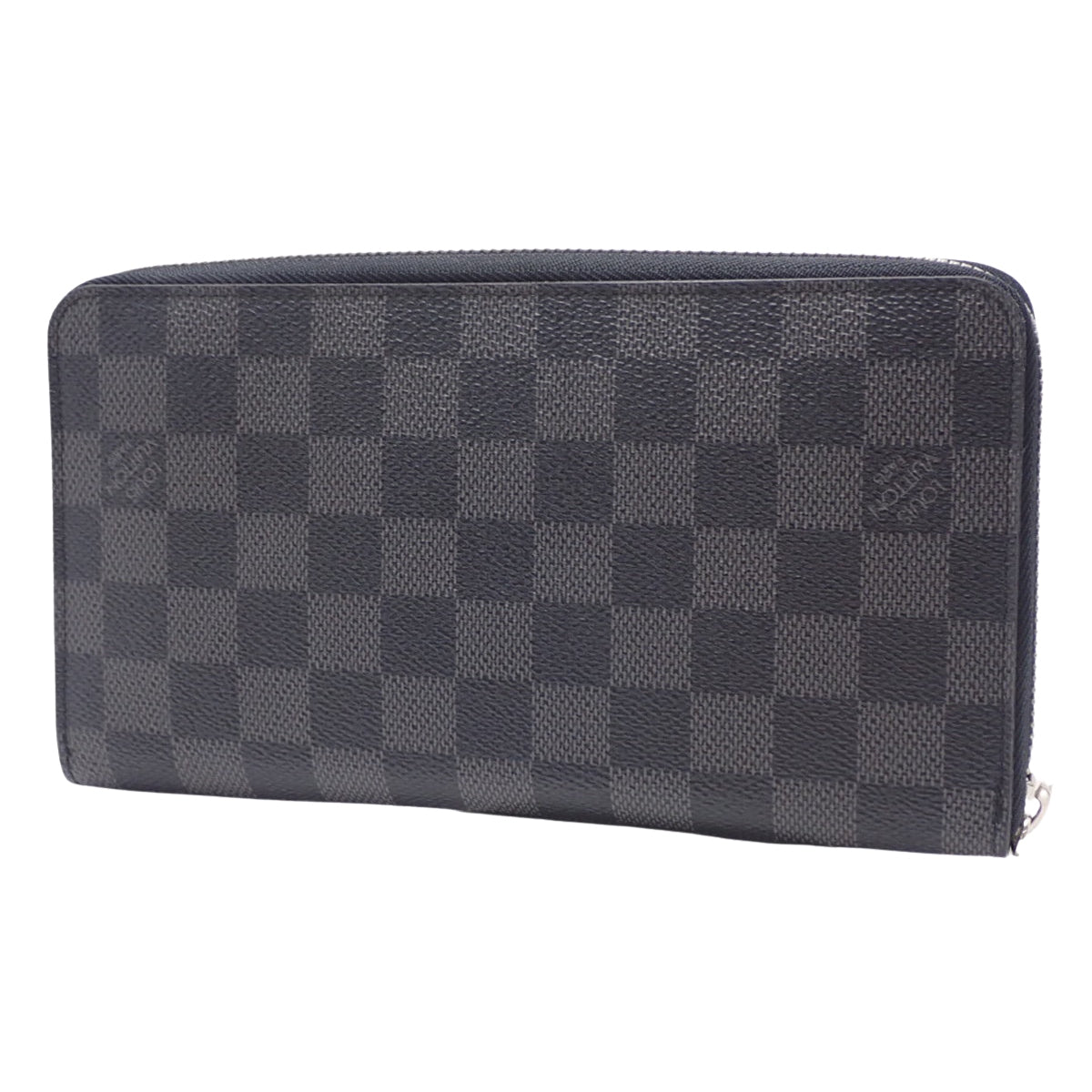 Damier Graphite Zippy Organizer, Black and Gray, N63077