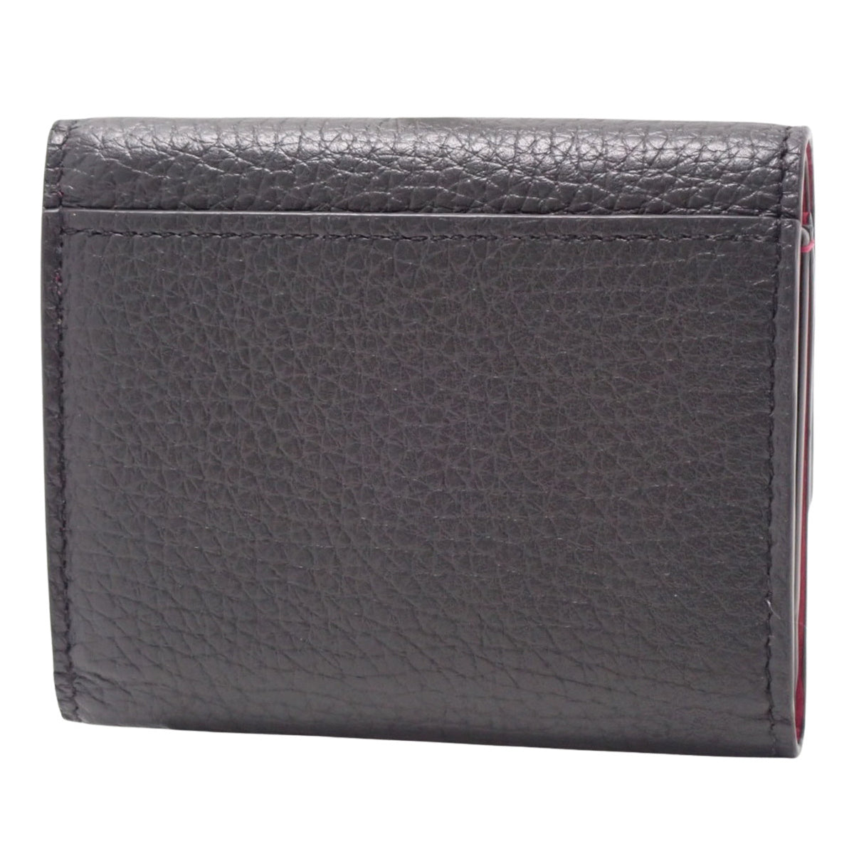 Portefeuille Capucine XS, Triomphe Leather, Black, M68587