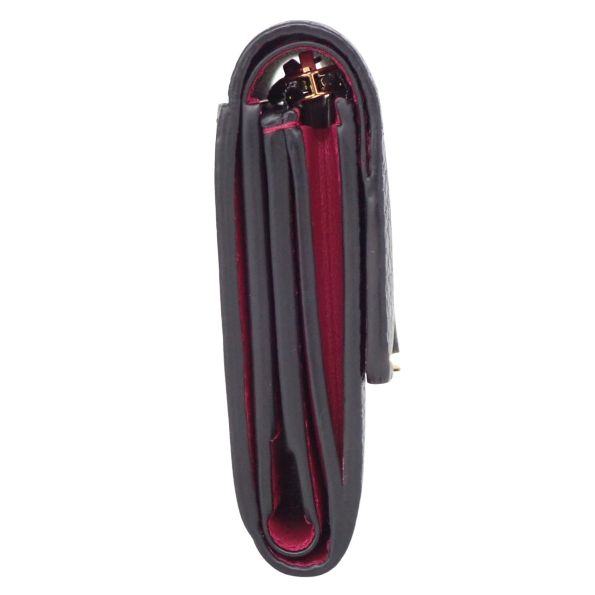Portefeuille Capucine XS, Triomphe Leather, Black, M68587