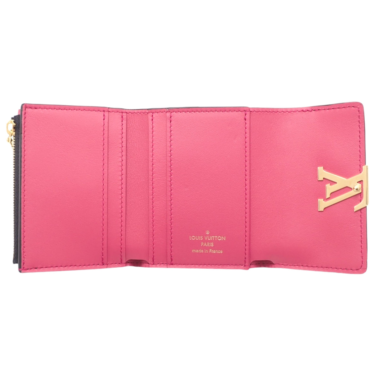 Portefeuille Capucine XS, Triomphe Leather, Black, M68587